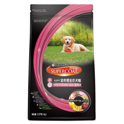 丝倍亮幼犬1.5kg通用幼犬狗粮3斤美毛狗粮发育狗粮