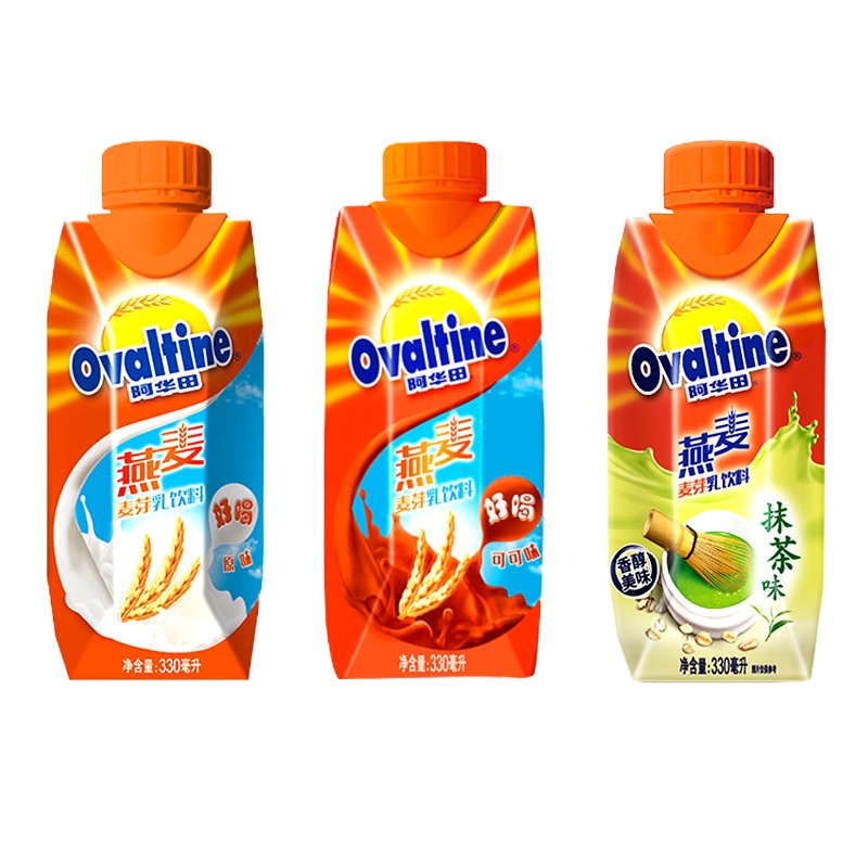 阿华田 可可味燕麦麦芽乳饮品饮料 330ml*6盒 冰镇饮用超爽