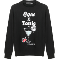 LOVE MOSCHINO "爱"莫斯奇诺 女士锦纶/粘胶纤维/羊毛圆领针织衫 WS30G 10 X0683