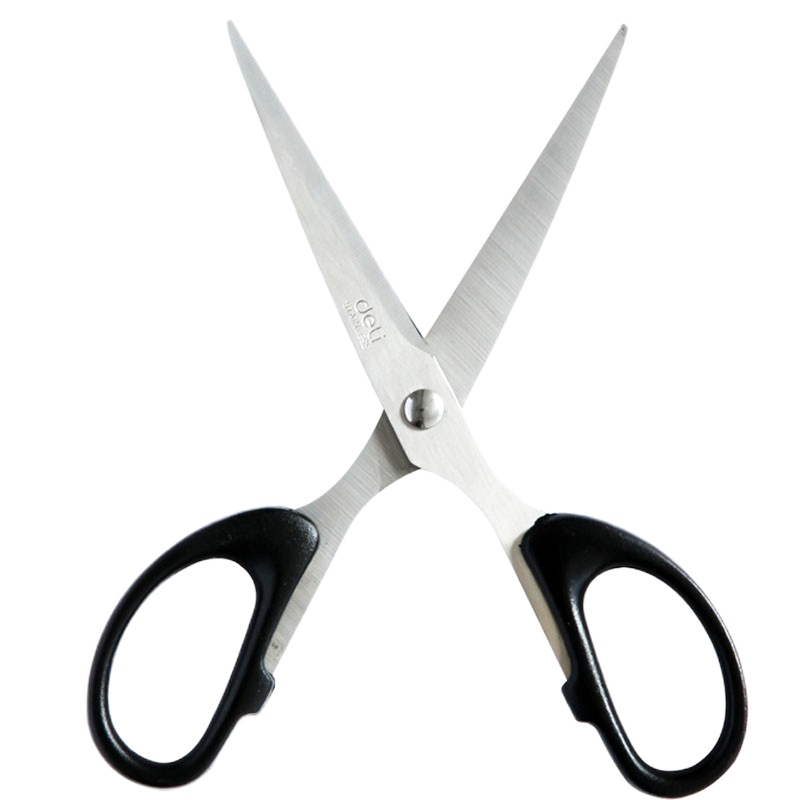 得力(deli)6034剪刀 1800mm 5把 合金不锈钢剪刀办公剪刀美工剪刀颜色随机