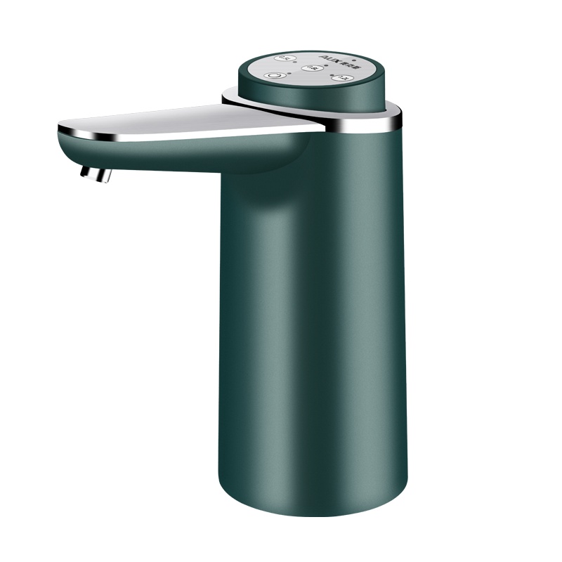 奥克斯桶装水抽水器 家用饮水器纯净水压水器电动抽水机矿泉水抽水器吸水器充电式上水器 绿色升级款AUX-WP703