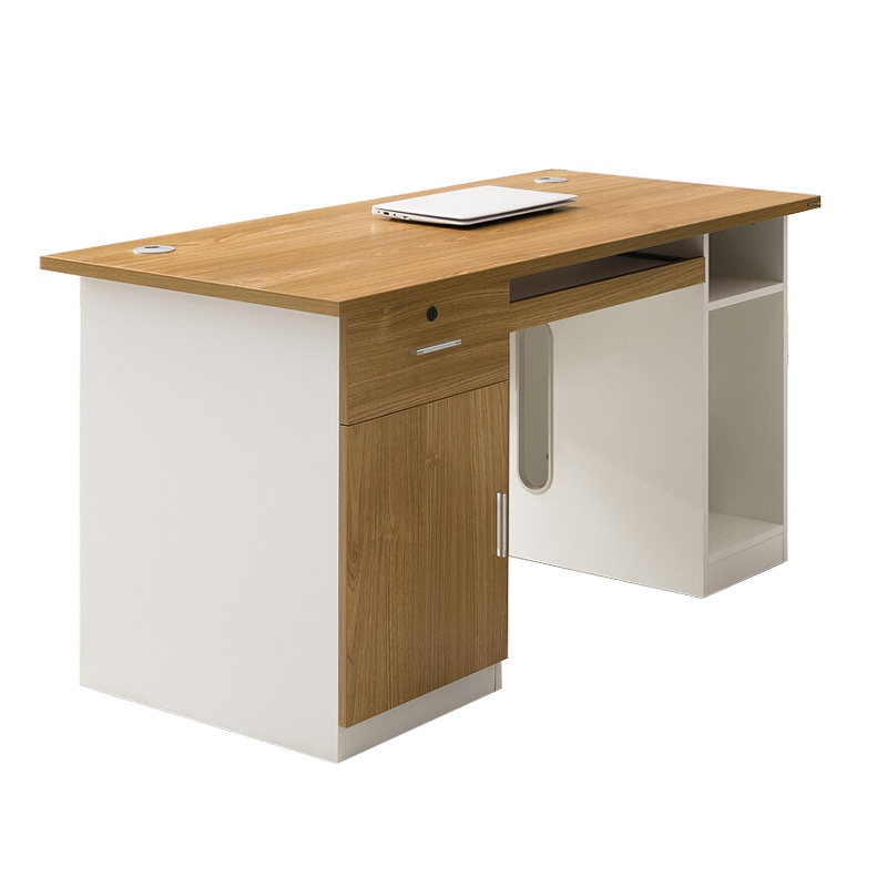 瑞丰杰 1.4米办公桌简约现代电脑桌免漆板环保写字台 1400X700X760mm RJ-D031