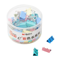 晨光(M&G)Eplus彩色长尾夹25mm（筒装）ABS92741 5筒装