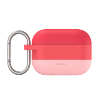倍思airPods Pro保护套苹果液态硅胶耳机套软三代pro无线耳机蓝牙盒云彩挂钩粉色WIAPPOD-E04
