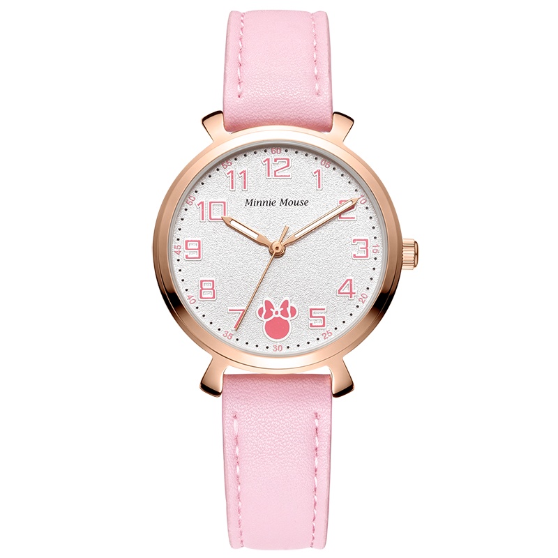迪士尼(Disney)手表学生新款夜光韩版女表简约时尚潮流绿色休闲石英表网红款