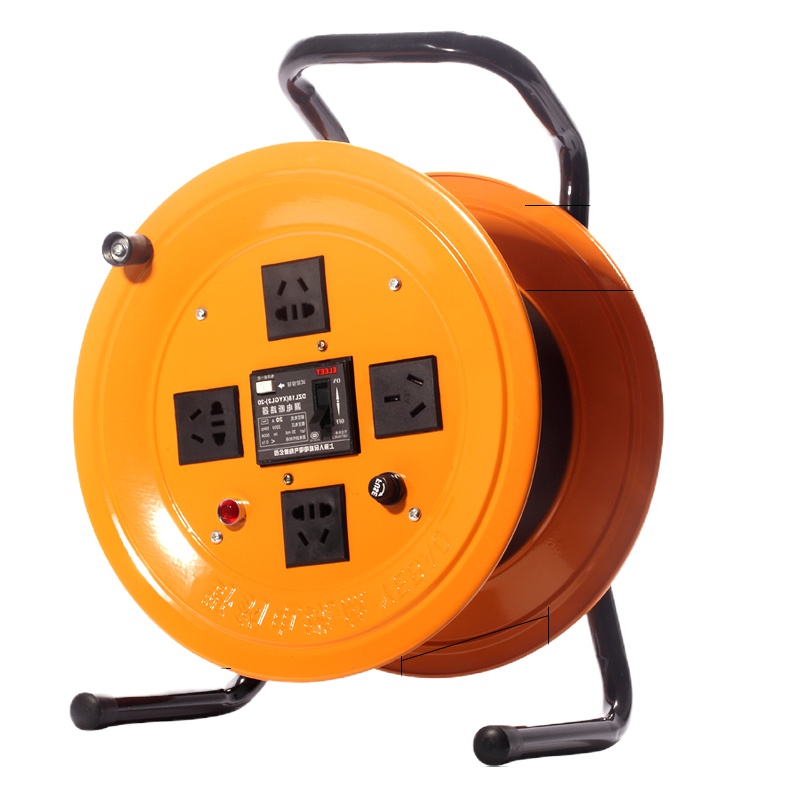 企采严选 220V移动电缆盘托线盘绕线盘空盘 3*4MM2/50米