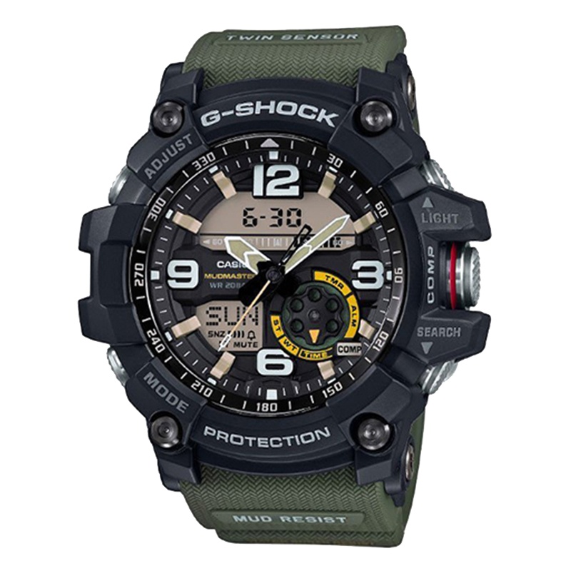 CASIO卡西欧 石英表 男 G-SHOCK系列日韩品牌休闲运动防水防泥防震石英男士手表 GG-1000