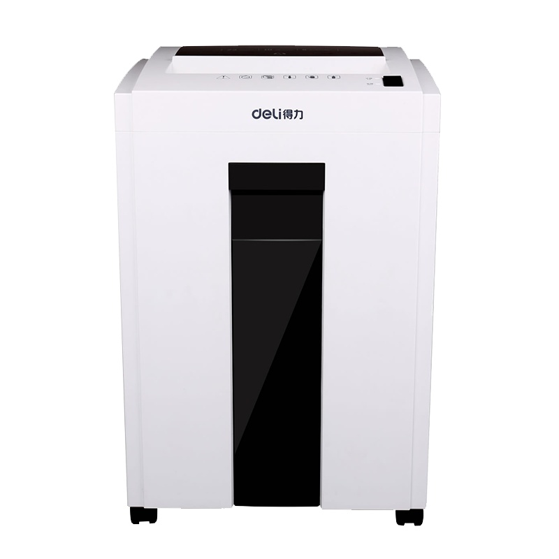 得力deli碎纸机T600商用办公用电动文件粉碎机颗粒废纸低噪音家用碎卡机