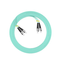 千天(QANTOP)光纤跳线 电信级光纤熔接收发器尾纤 光端机适用 FC-FC多模双芯OM4-QT-GXTX391