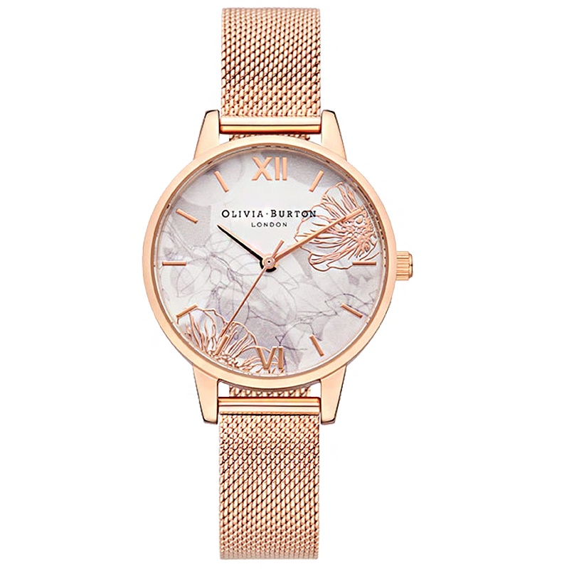 OLIVIABURTON 女表ins小众时尚简约女士石英表 英国进口OB16VM11女表钢带30mm