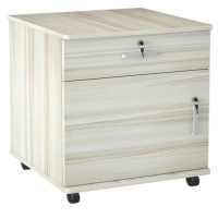 办公文件柜子活动 柜带锁抽屉资料柜移动落地矮柜储物柜地柜茶水柜办公室clevermama人造板