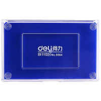 得力(deli)9864红色印台 137*88mm 非订勿点 Q2