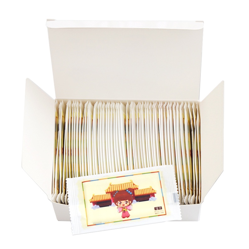 便携湿纸巾单片随身装50片/盒婴儿湿纸巾单片独立包装卫生清洁湿巾