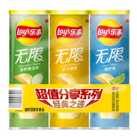 乐事无限组合包(黄瓜+原味+青柠)104克*3罐
