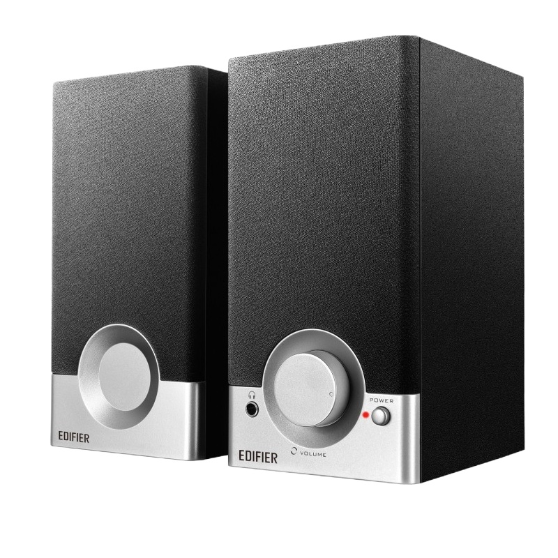 漫步者(EDIFIER) R18T 2.0声道多媒体木质音响小对箱 笔记本台式电脑通用音箱 黑色