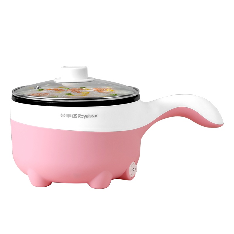 荣事达(Royalstar)电煮锅DZG20C电火锅蒸煮一体煮面煲汤早餐神器学生宿舍寝室小功率迷你电煮锅2L容量苏宁自营