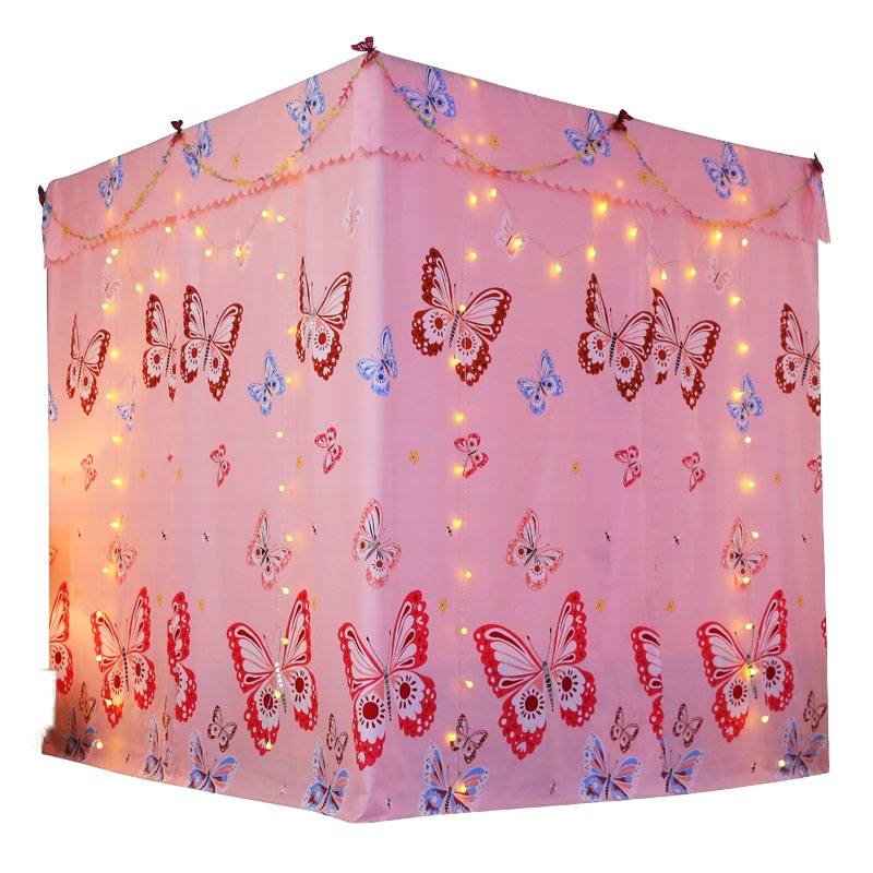 唛乐斯Mallas遮光加密360度防蚊床幔加固不锈钢蚊帐