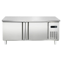 埃利斯(AILISI)1.2米冷藏不锈钢厨房工作台 商用冷柜 多功能酒店平冷冰柜 大容量奶茶店设备水吧台BC-1.0LT