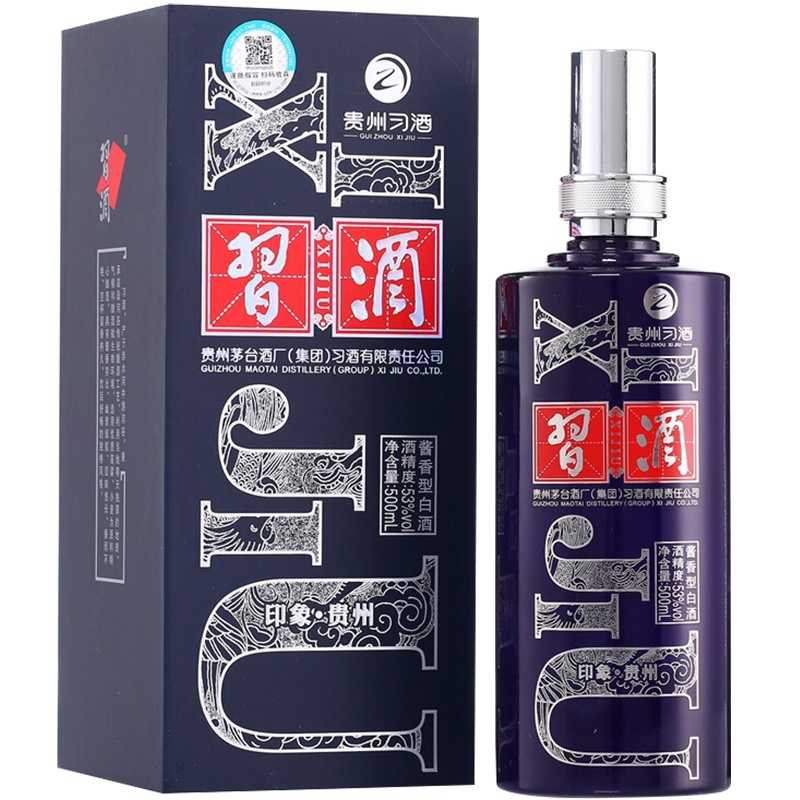 茅台集团贵州习酒 印象贵州 53度500ml单瓶酱香型白酒 習酒(XI LIQUOR)