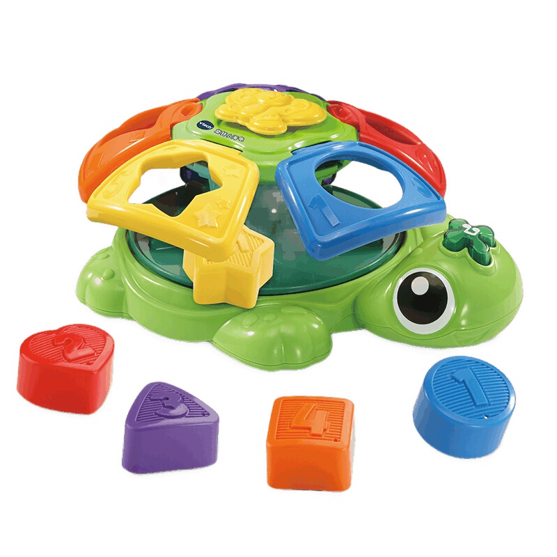 [苏宁自营]伟易达(Vtech)旋转小海龟 积木配对声光音乐早教儿童玩具