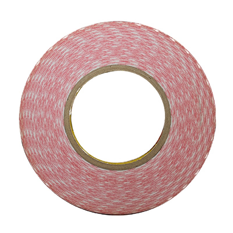 3M 55236无纺布双面胶带 半透明棉纸胶带 封箱固定[10mm宽*50m长] 10卷