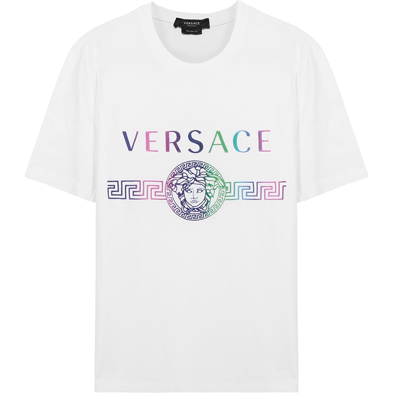 VERSACE 范思哲 奢侈品 男士 棉质修身版圆领短袖T恤 A87394 A228806