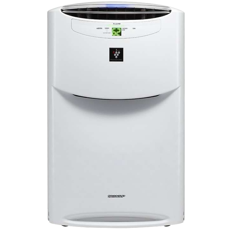 夏普 (Sharp)空气净化器KI-BC608-W 无雾加湿净离子群家用空气消毒机 消毒杀菌 除二手烟雾霾 母婴适用