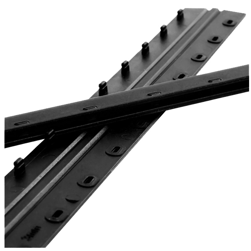 得力(deli)3828 12.5mm装订夹条黑色100支/盒 10孔装订夹 装订押条 压边条 胶圈装订夹边条塑料夹条