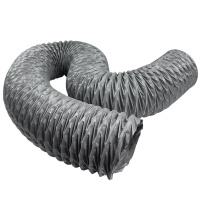 企购优品 风管火耐高温排气扇排烟管道钢丝伸缩软管排风新风通风管 15CM*9m 单支装