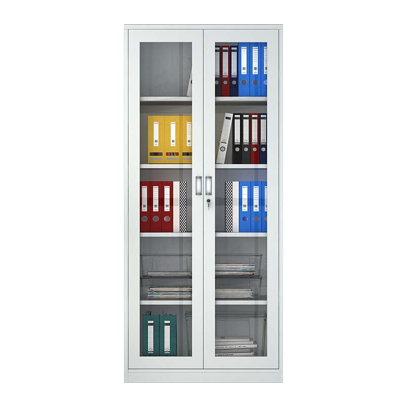 全简家具文件柜办公柜钢制铁皮柜资料柜档案柜储物柜通玻文件柜