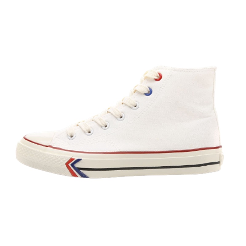 feiyue/飞跃高帮帆布鞋情侣新款基础款休闲鞋纯色百搭板鞋