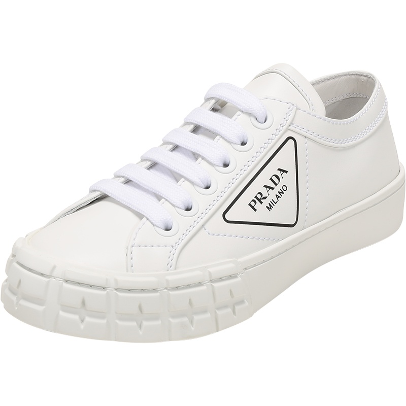 PRADA 普拉达 女士 皮革休闲运动鞋板鞋小白鞋 1E939L A21