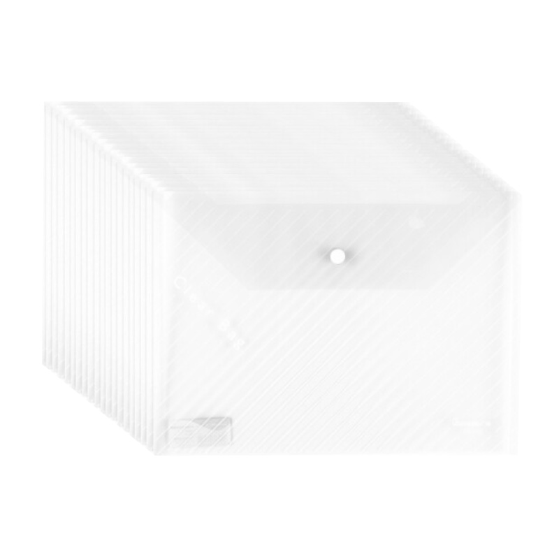 广博(GuangBo) A6399 A4透明文件袋(20个装 白色)