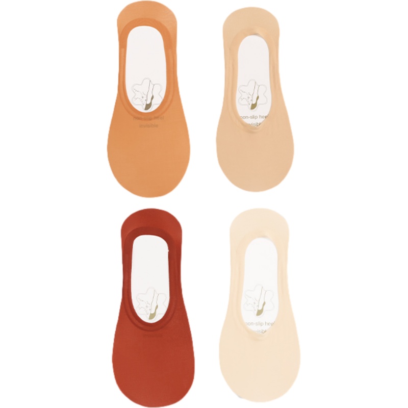 蓓乐妃袜子女夏季薄款棉质冰丝袜硅胶防滑不掉跟百搭船袜浅口无痕女生夏天搭配单鞋isn潮隐形袜