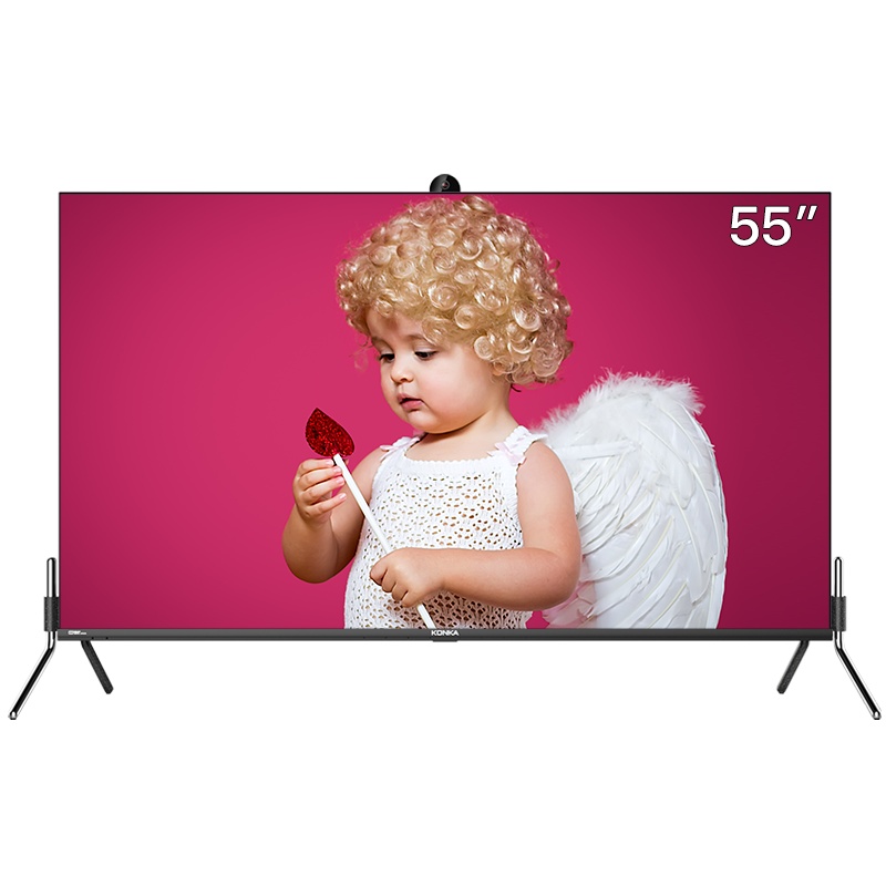 康佳(KONKA) PDR55 55英寸 超薄智慧无边全面屏 42核 4K超高清 智能网络 LED液晶平板电视机