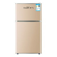 新飞冰箱 76升 金色 双门式小冰箱冷藏冷冻家用租房神器宿舍办公室节能静音