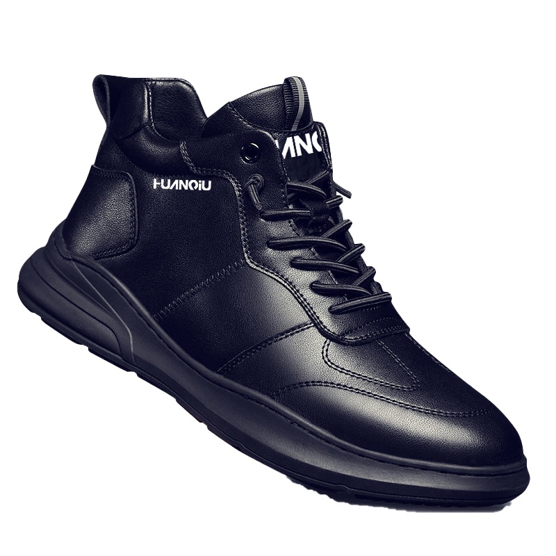 环球2021新款真皮牛皮皮鞋男休闲皮鞋英伦男鞋冬季软皮软底