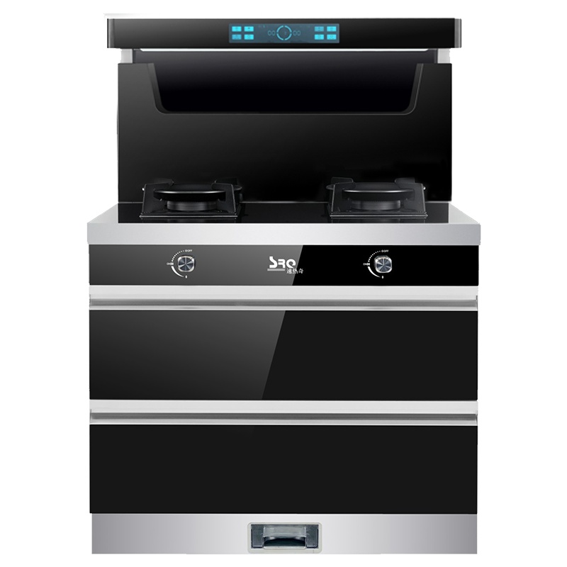 速热奇集成灶体感消毒家用一体机侧吸下排烟灶消灶九腔鸳鸯灶天然气灶具定时SRQ-S5