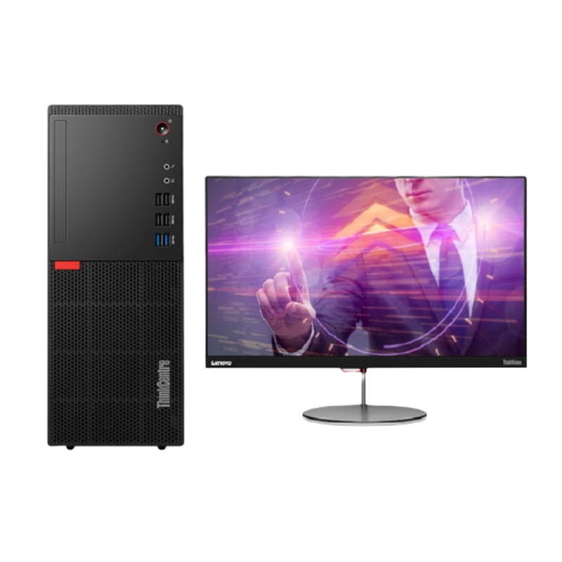联想E76台式机电脑主机+23英寸显示器 G4900/4G /500GB硬盘 定制win7系统
