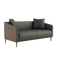 办公沙发茶几组合经理室商务洽谈接待室会客区简约现代三人位酒店大厅贵宾商铺迎宾休息区单人位皮质沙发套装