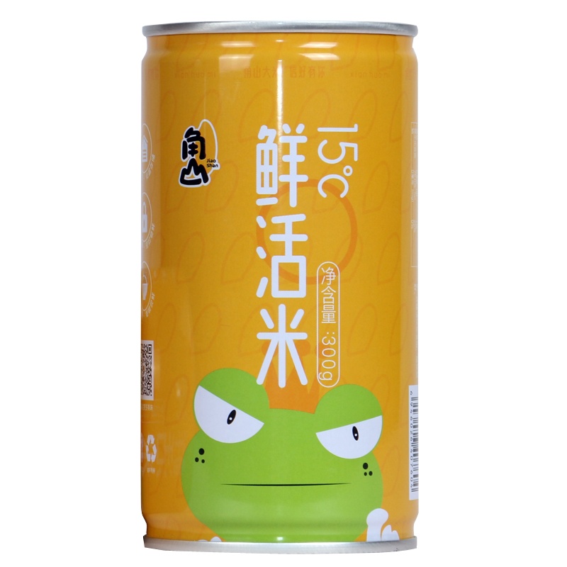 角山(JiaoShan)大米 鲜活米 罐装锁鲜大米 长粒米 细米 软米 粥米 南方大米 300g