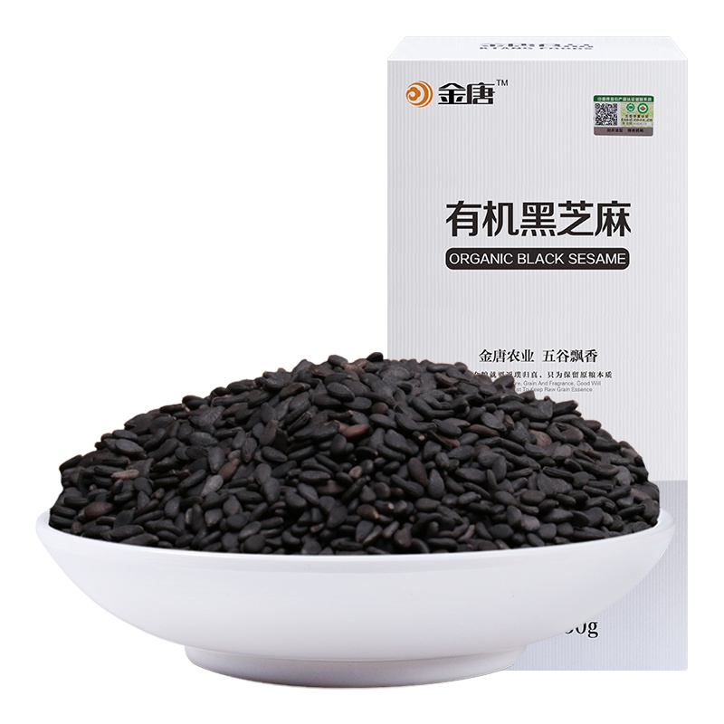 金唐(KTANG) 有机黑芝麻750g 东北五谷杂粮 粗粮