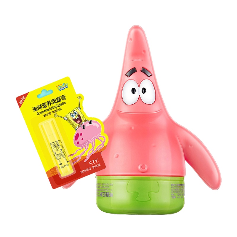SQ ZH海绵宝宝多元海藻洗沐二合一300ml （派大星3D款)