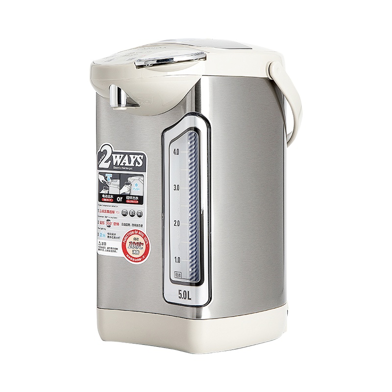 乐扣乐扣(LOCK&LOCK)5L电热水瓶 304不锈钢 三段保温除氯沸腾烧大容量电水壶不锈钢色EJK583BEG