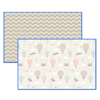 林点可折叠爬行垫 婴儿客厅折叠爬行垫加厚 xpe宝宝折叠垫爬爬垫 小飞机 1800*1500*5mm