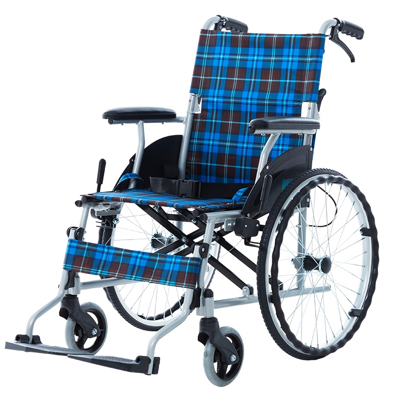 互邦轮椅手动轮椅L33折叠轻便铝合金残疾老年人代步车互帮