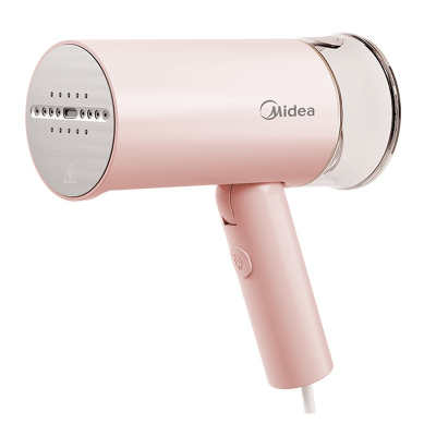 美的挂烫机家用熨烫机蒸汽熨斗手持蒸汽挂烫机小型便携式折叠烫衣服电熨斗蒸汽刷 粉红色YBJ09H3