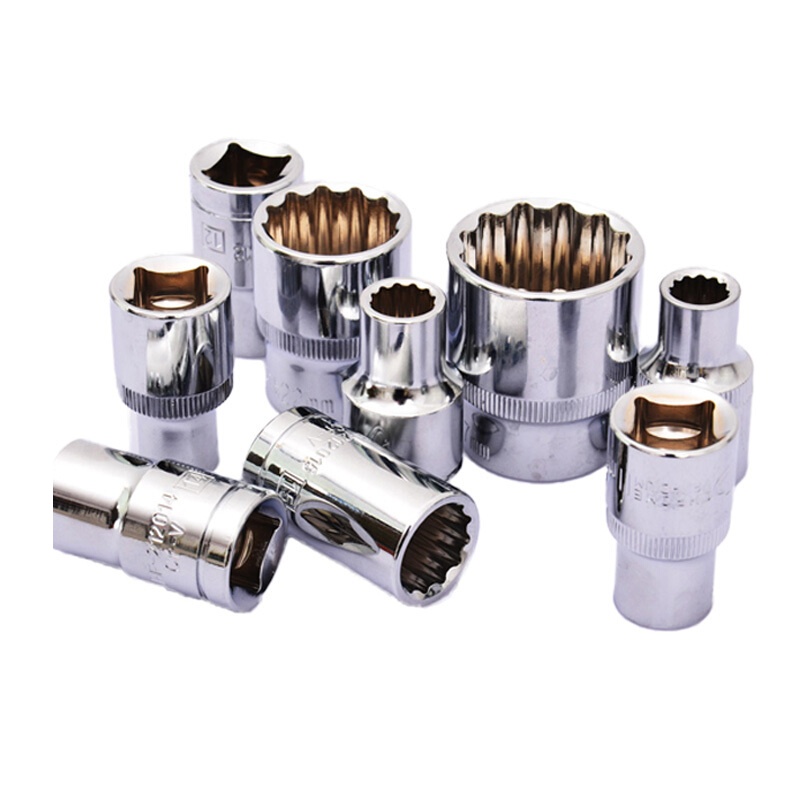 华丰巨箭 12.5MM(1/2”)镜面铬钒钢套筒(十二角)HF-212021