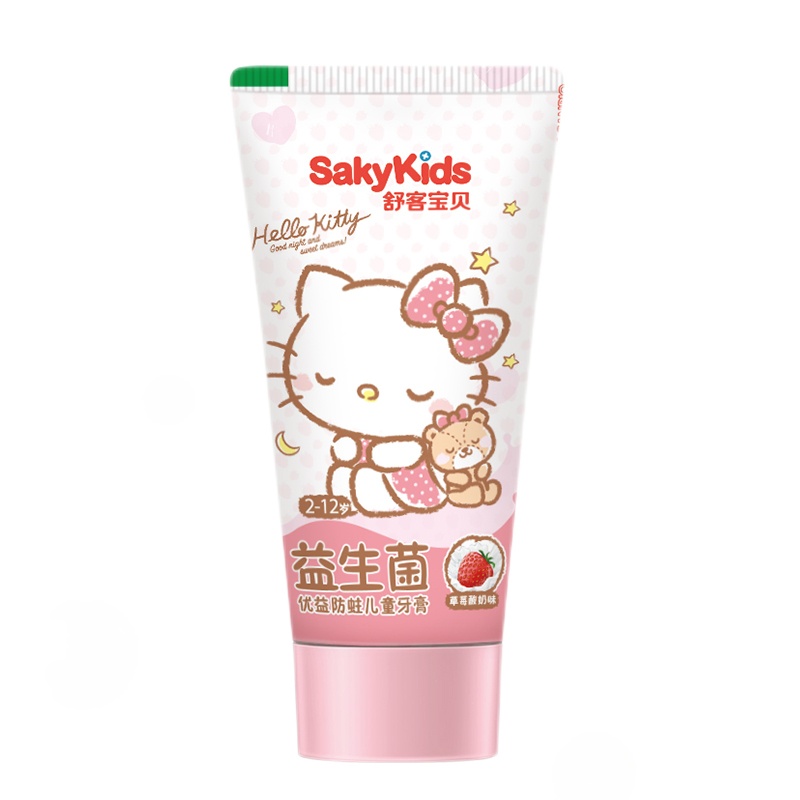 舒客宝贝益生菌儿童牙膏(草莓酸奶味60g)新旧包装随机发货