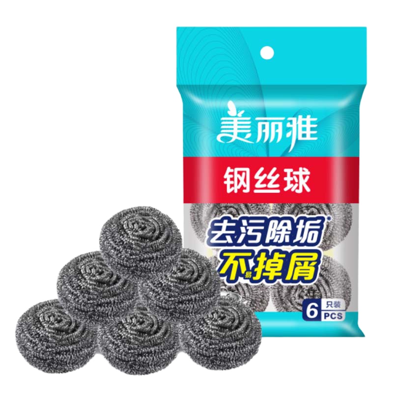 美丽雅 钢丝球 6只/装